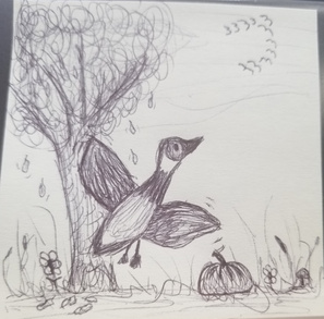 Post-It Art: Cooper finds his goose family (August 2026)