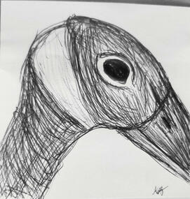 Post-It Art: Cooper the Goose (realistic)