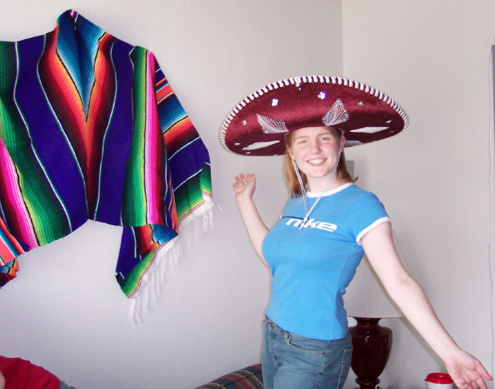 2000ish - celebrating Cinco de Mayo at my first apartment